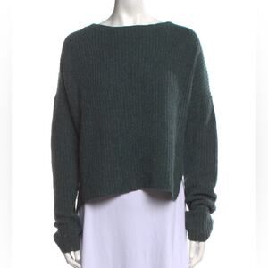 Brochu Walker Thandee Asymmetrical Wool Blend Boat Neck Pull-Over Sweater XS